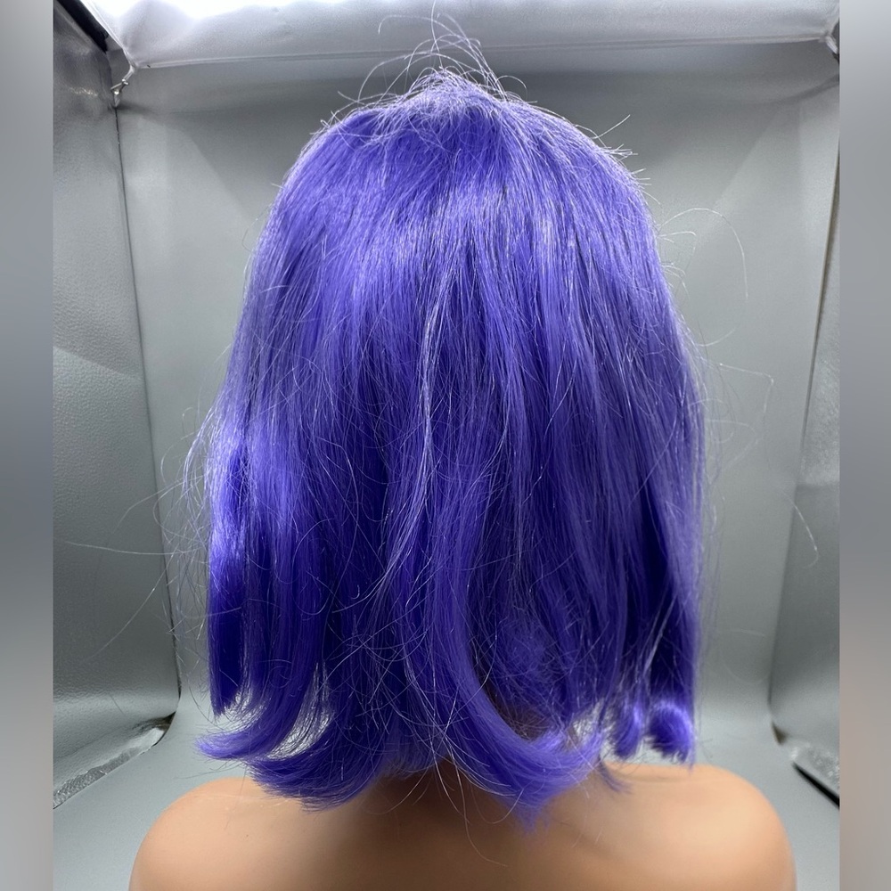 Wig Vibrant Purple Bob wig w/Bangs, Costume Wig